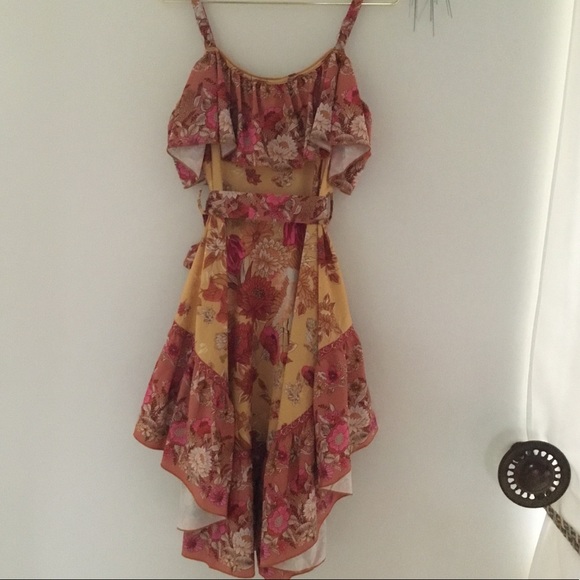 Lucky Leaves Brand Floral Ruffle Printed Dress - Picture 11 of 14